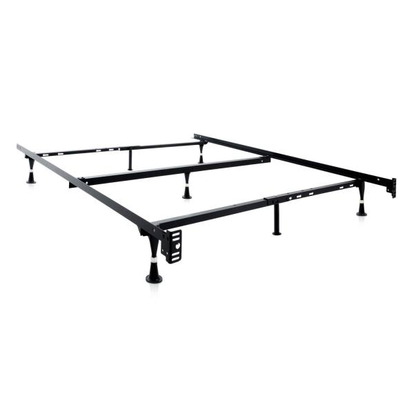 Adjustable metal bed frame online queen to king