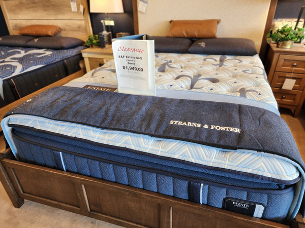 Stearns & Foster pillow top soft queen mattress