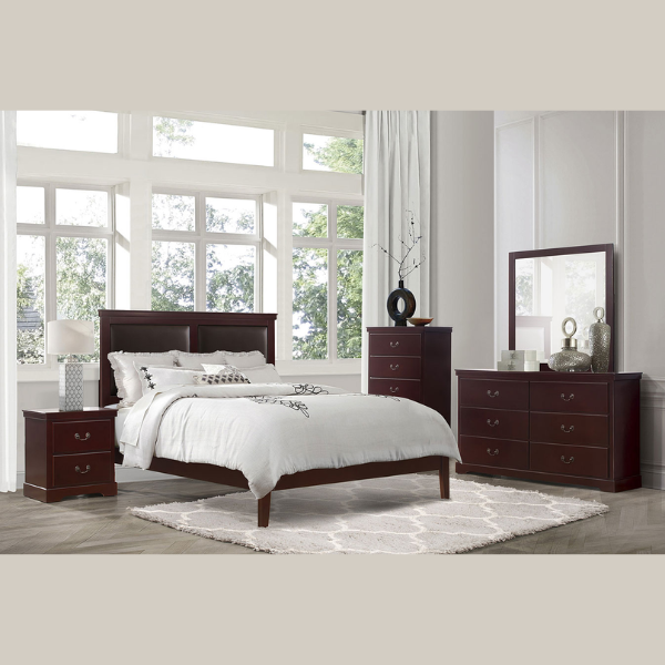Home Elegance Seabright Collection (CHERRY) (4pc (B+NS+DR+MR)