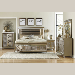 Home Elegance Loudon Storage Bedroom Set 4pc (B+NS+DR+MR)