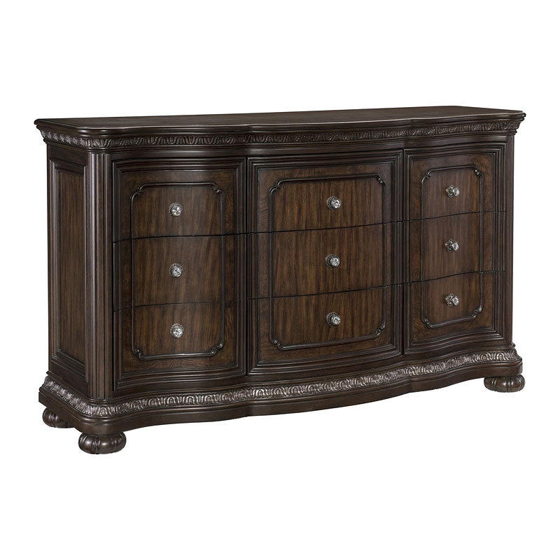 Homelegance Beddington Dark Cherry Dresser Homelegance Beddington Dark Cherry Dresser