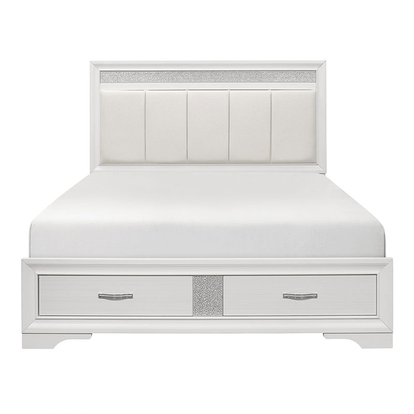 Home Elegance Luster Bed (white)