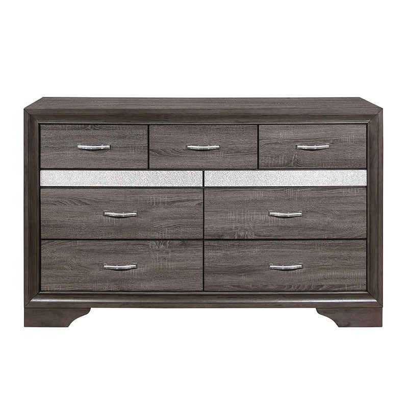 Homelegance Luster Gray Dresser Homelegance Luster Gray Dresser